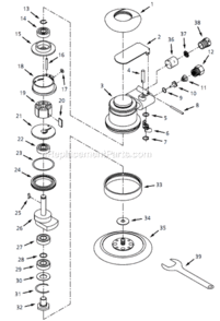 Part Location Diagram of SX114900AV Campbell Hausfeld Sanding Pad-5 In.